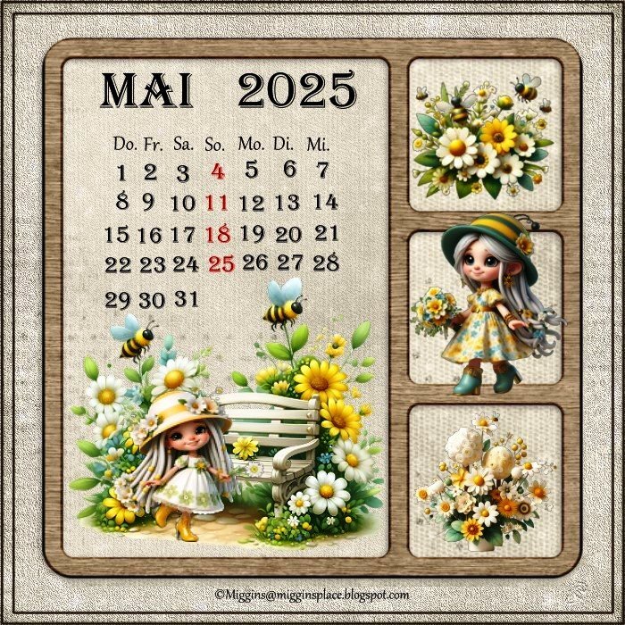 Mai 2025 Kalender des Monats