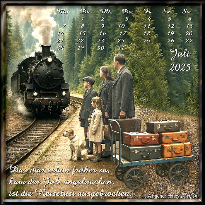 Kalender Juli 2025