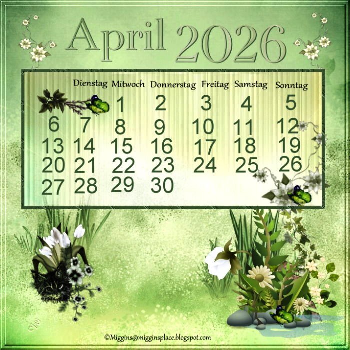 April 2026 / Kalender basteln
